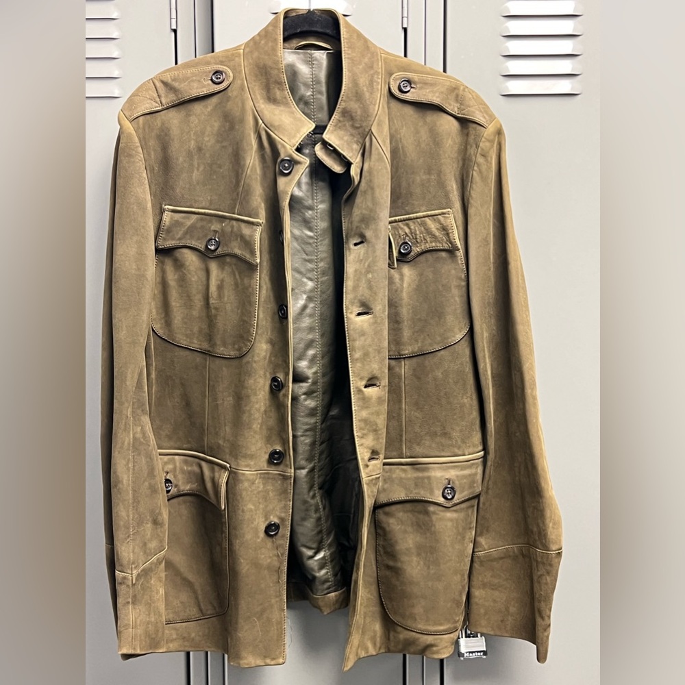 Ralph Lauren Purple Label leather utility jacket